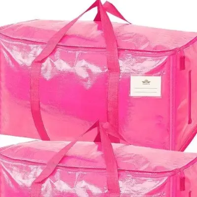 Close photo of a Barbie pink CasaBella bag