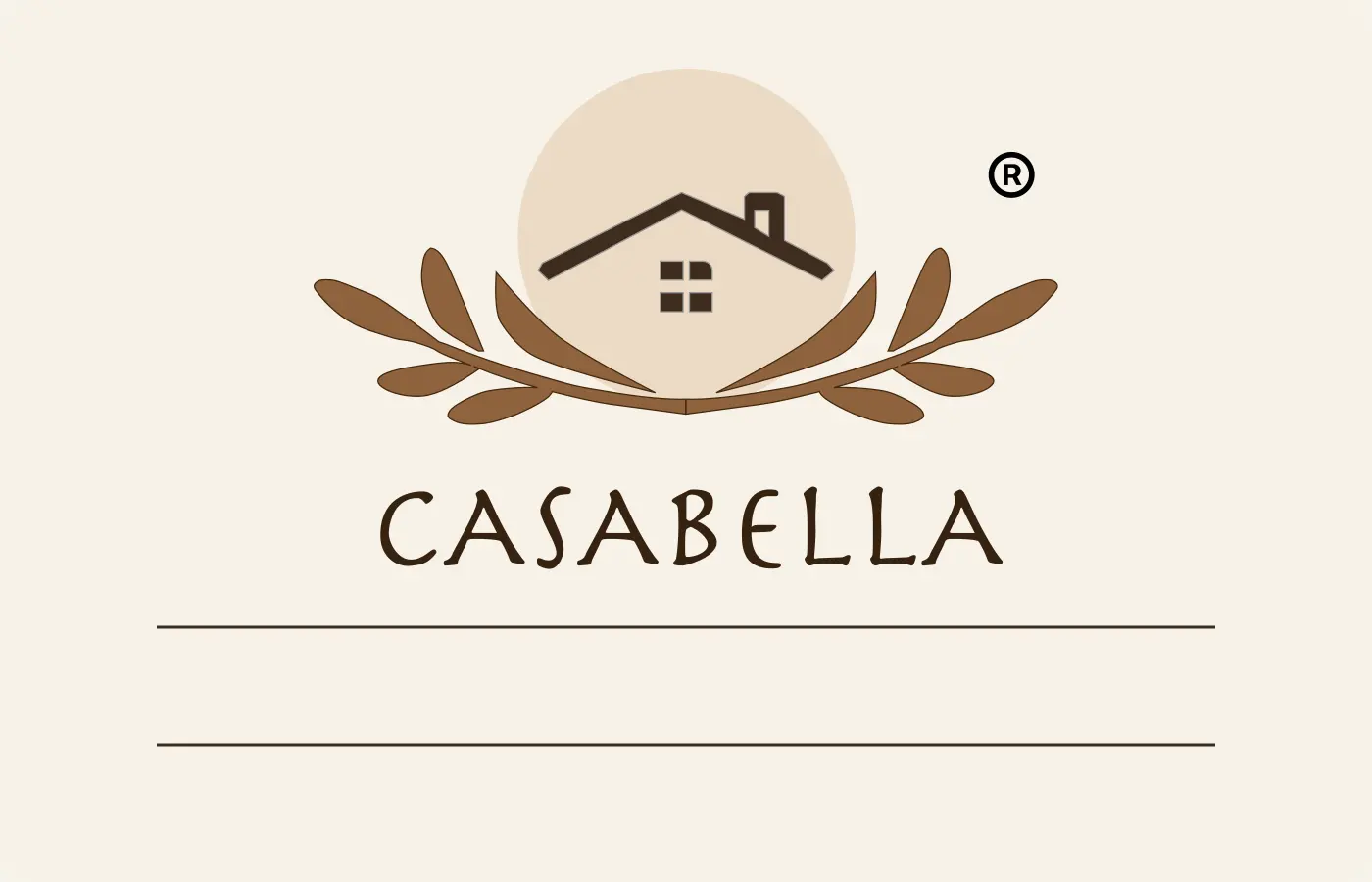 部屋と中身を書き込む空欄のあるCasaBellaラベルカード